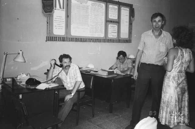 1989. Инженеры из группы авторского надзора.