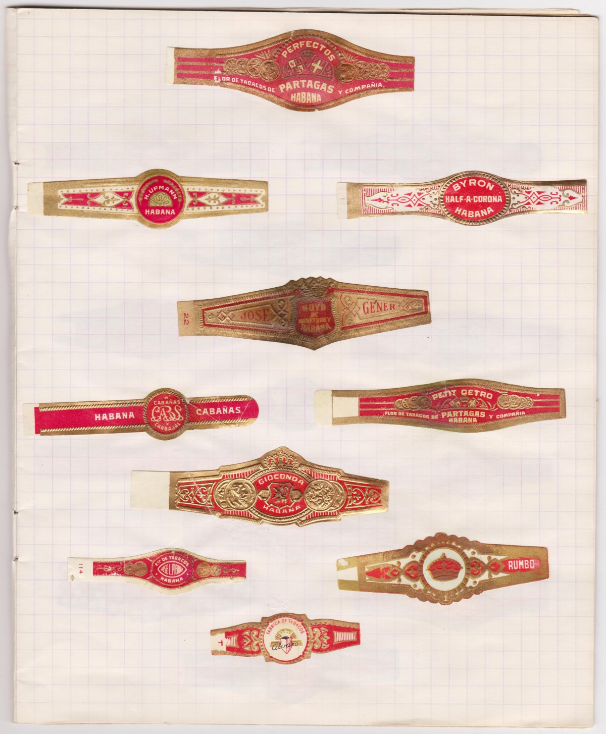 1968-1969, сигарные этикетки