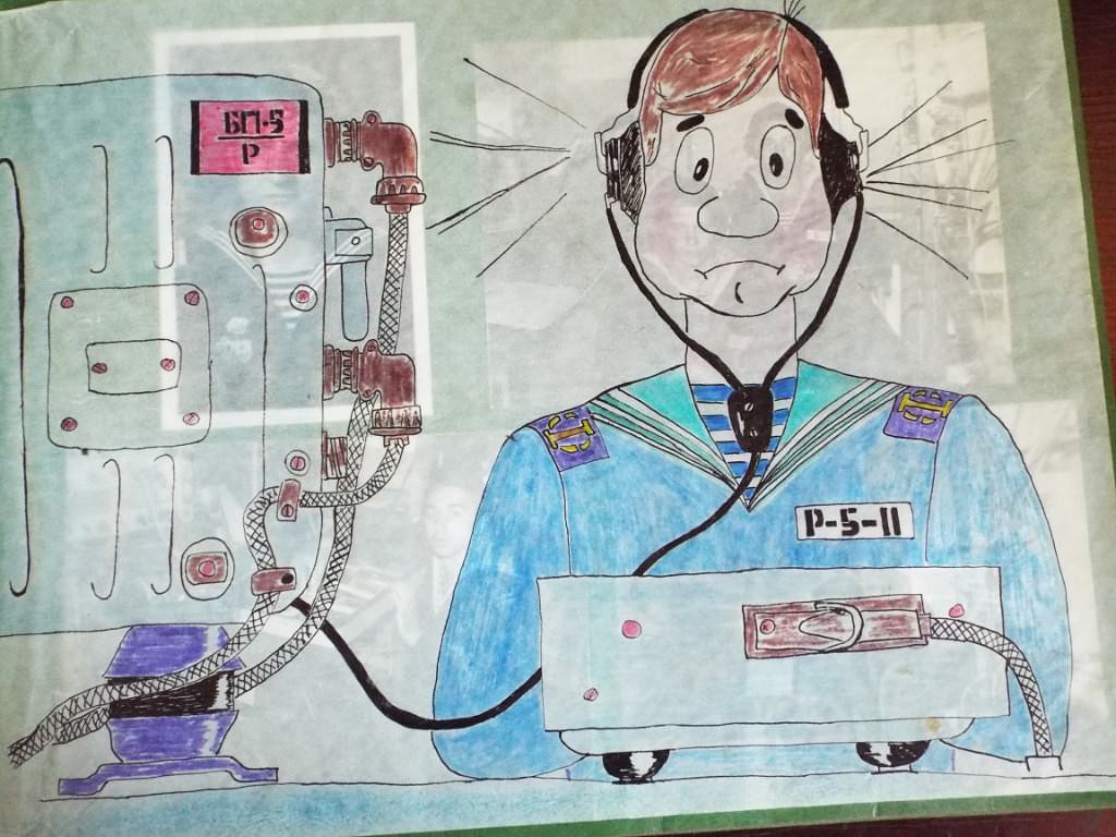 Калька с рисунком БД и аппаратурой