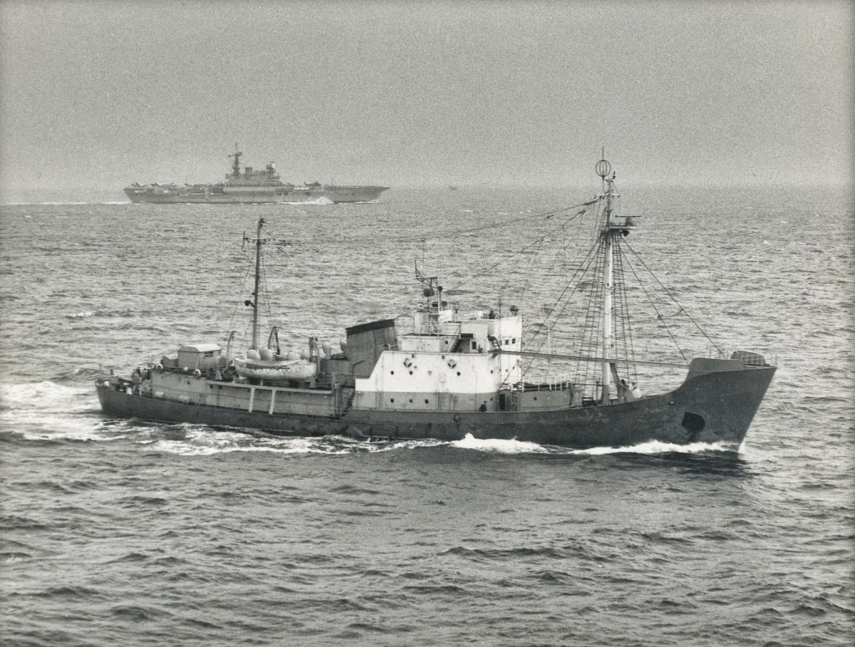 "Китобой"  снимок с вертолета  Уэссекс 1967г